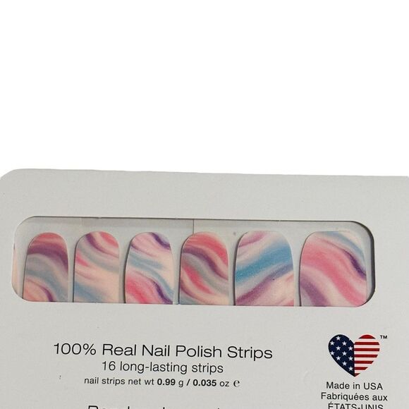 3/$20💘 Color Street Nail Polish Strips in Cotton Candy Swirl - Picture 9 of 14